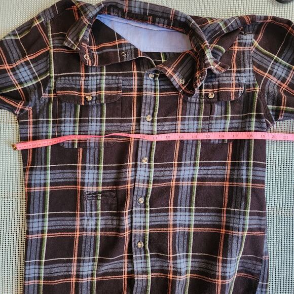 Matix  Flannel Shirt Men's S, Black Multicolor, Front Stash Pocket - Picture 6 of 9